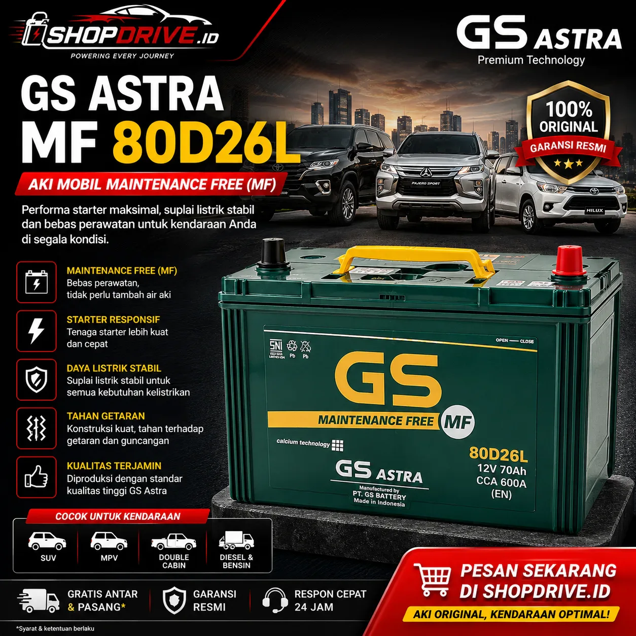 GS Astra MF 80D26L